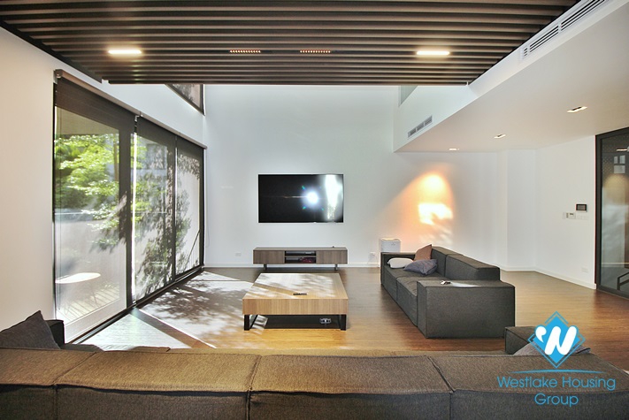 A wonderful new villa having nice outside space for rent in Tay Ho, Hanoi, Vietnam